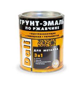 Грунт-эмаль по ржавчине "DALI" 3 в 1 (слоновая кость) 0.75 л